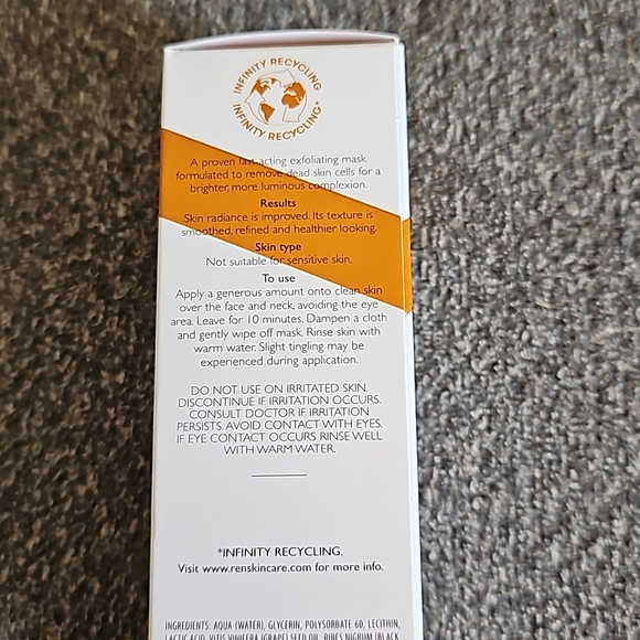 REN Glycol Lactic Radiance Renewal Mask With AHA - Picture 5 of 7